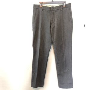 Men’s Gray Straight Fit Dockers Trouser Dress Pants W32 L34